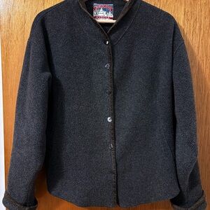 Women's Woodland Waders Gray Fleece Jacket